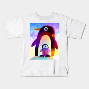 Penguin with Baby Kids T-Shirt